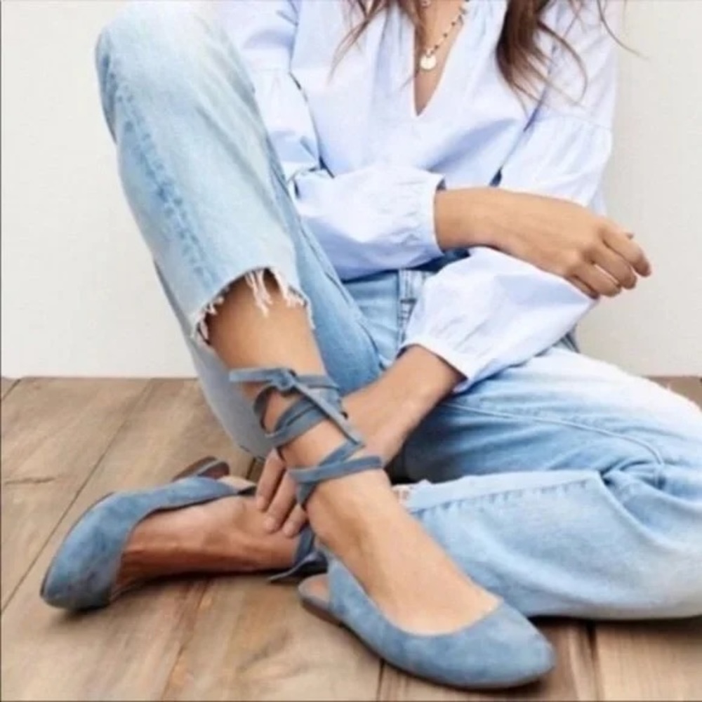 Madewell April Ankle Wrap Flats